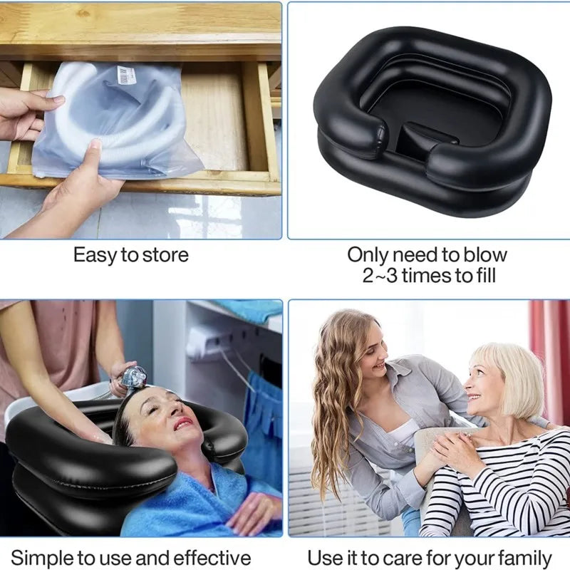 Tuyau de vidange de la baignoire gonflable shampoing