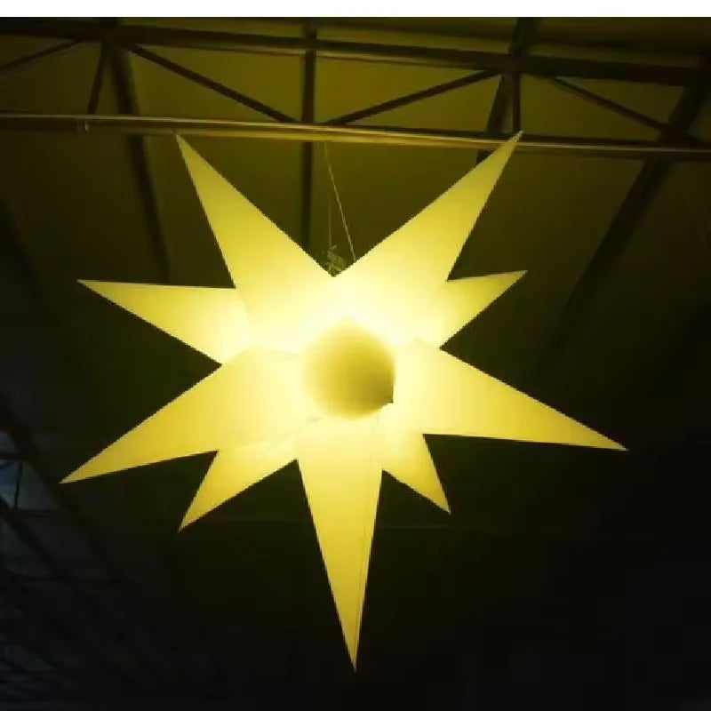 Étoile gonflable lumineuse pour boite de nuit