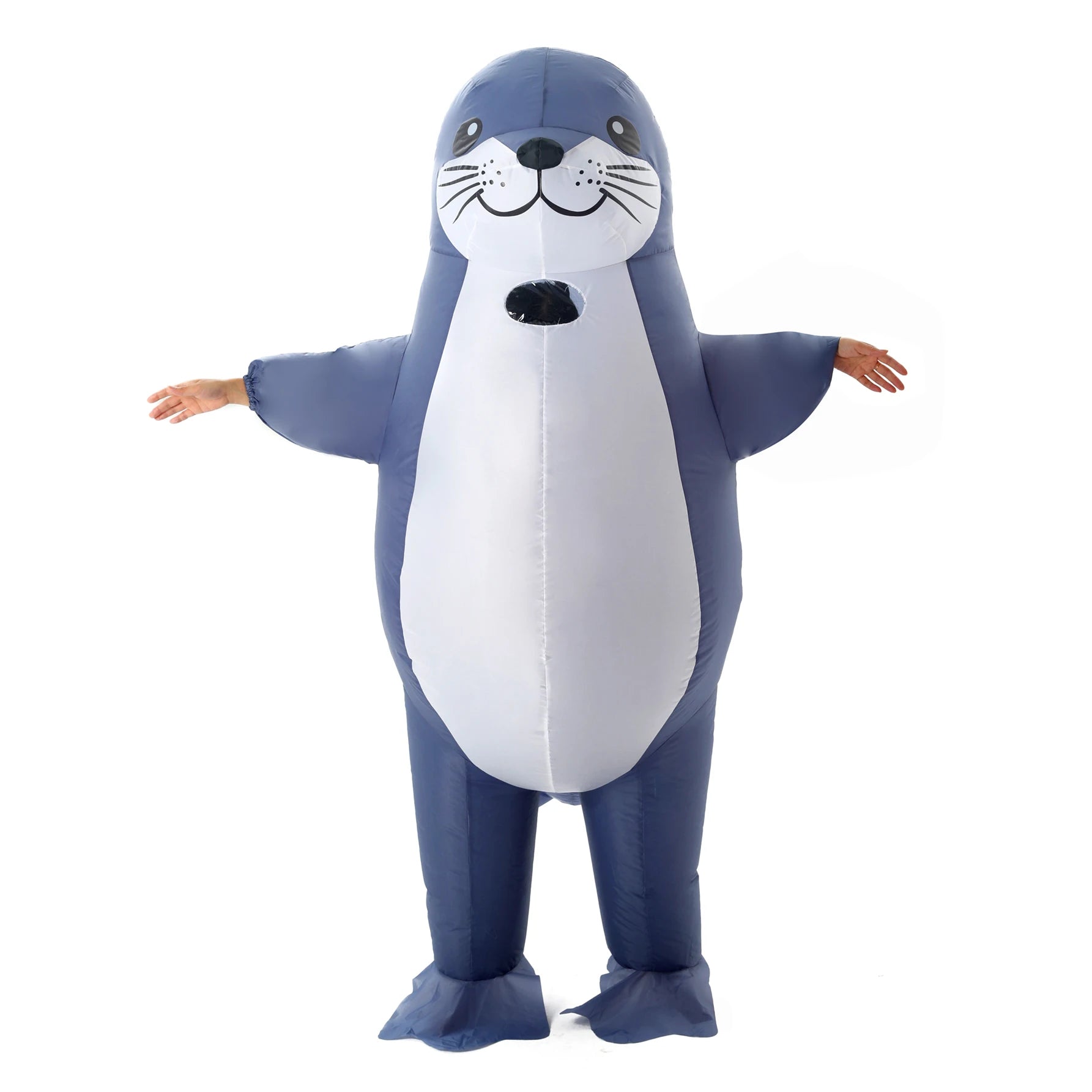 Costume gonflable phoque marin porté pour Halloween