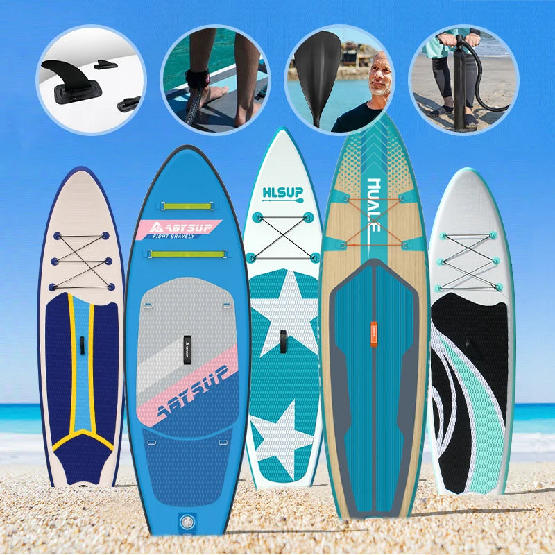 Stand up paddle gonflable en mer