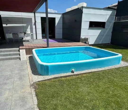 Bain de glace gonflable installé pour usage commercial