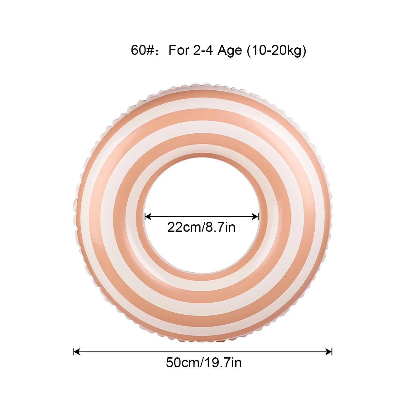 Inflatable Pool Float Ring for Adults and Children