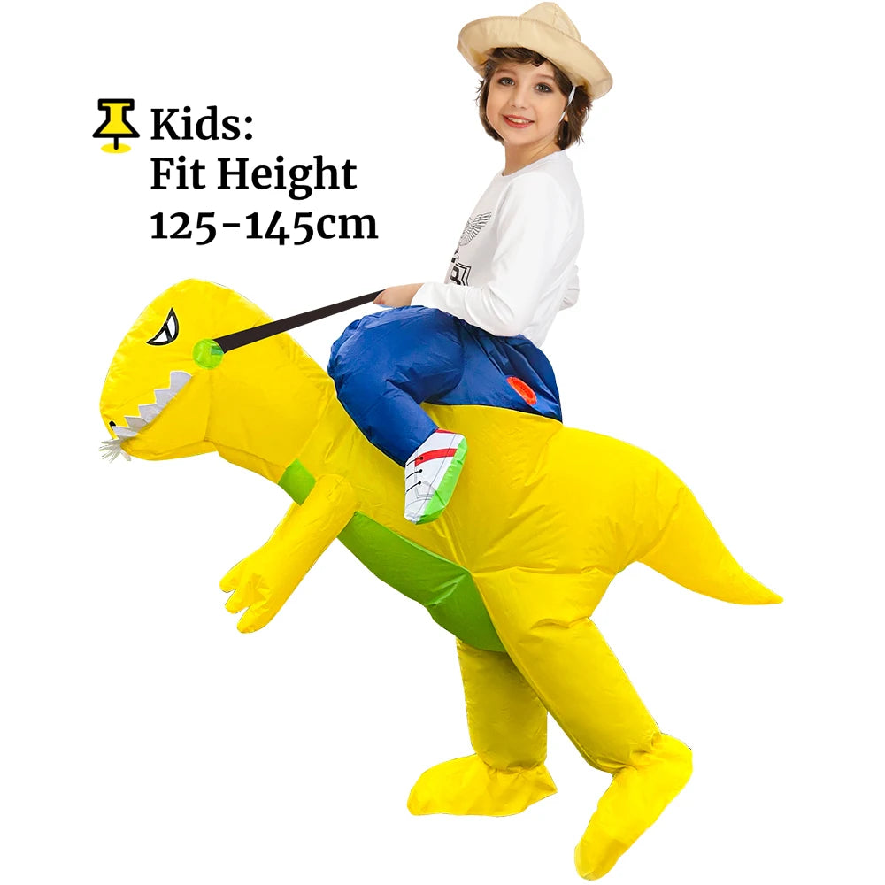 Costume gonflable T-Rex, emballage complet