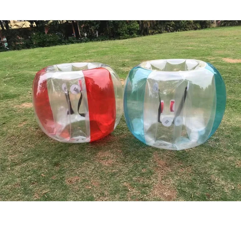 Zorb ball gonflable bumper bleu