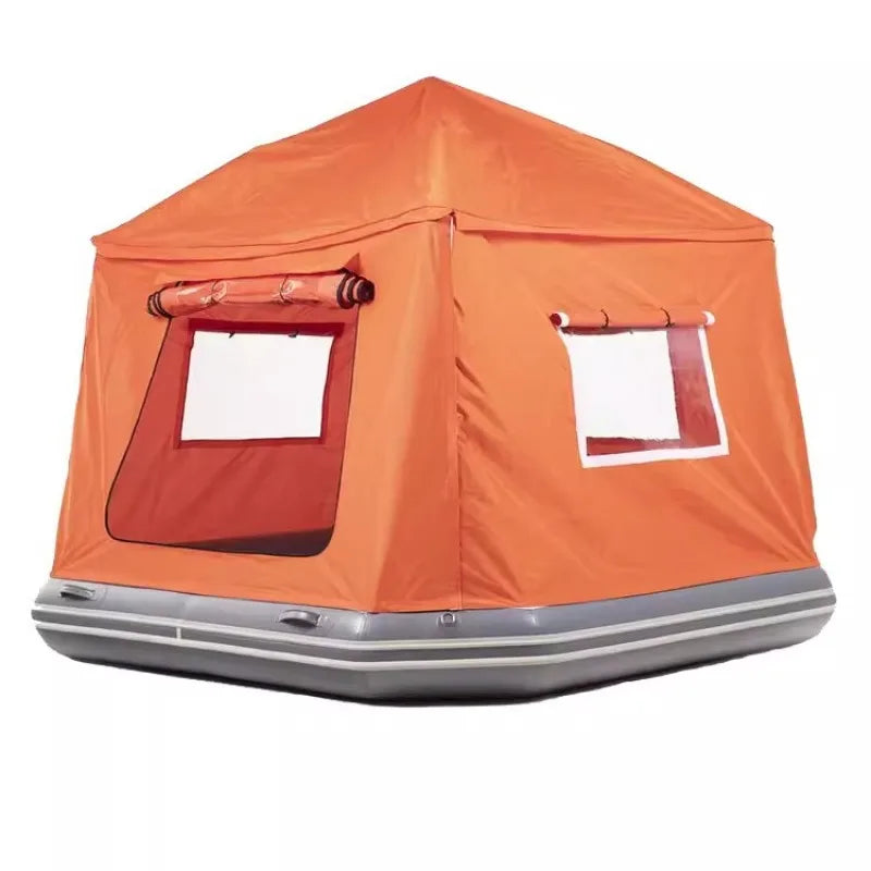 Plateforme flottante gonflable pour la pêche et le camping aquatique