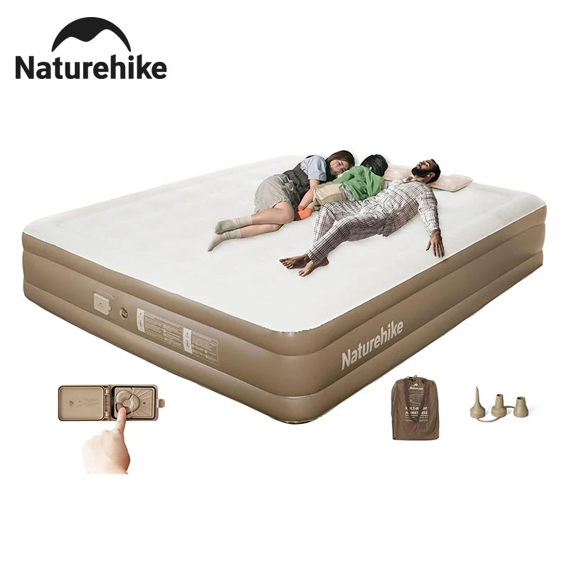Matelas de camping gonflable multi-places déplié