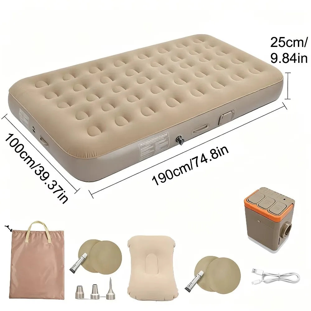 Structure en colonnes d'air du matelas de camping gonflable