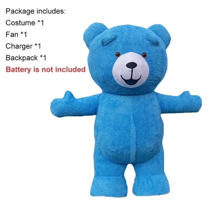 Costume gonflable mascotte multicolore pour cosplay et fêtes