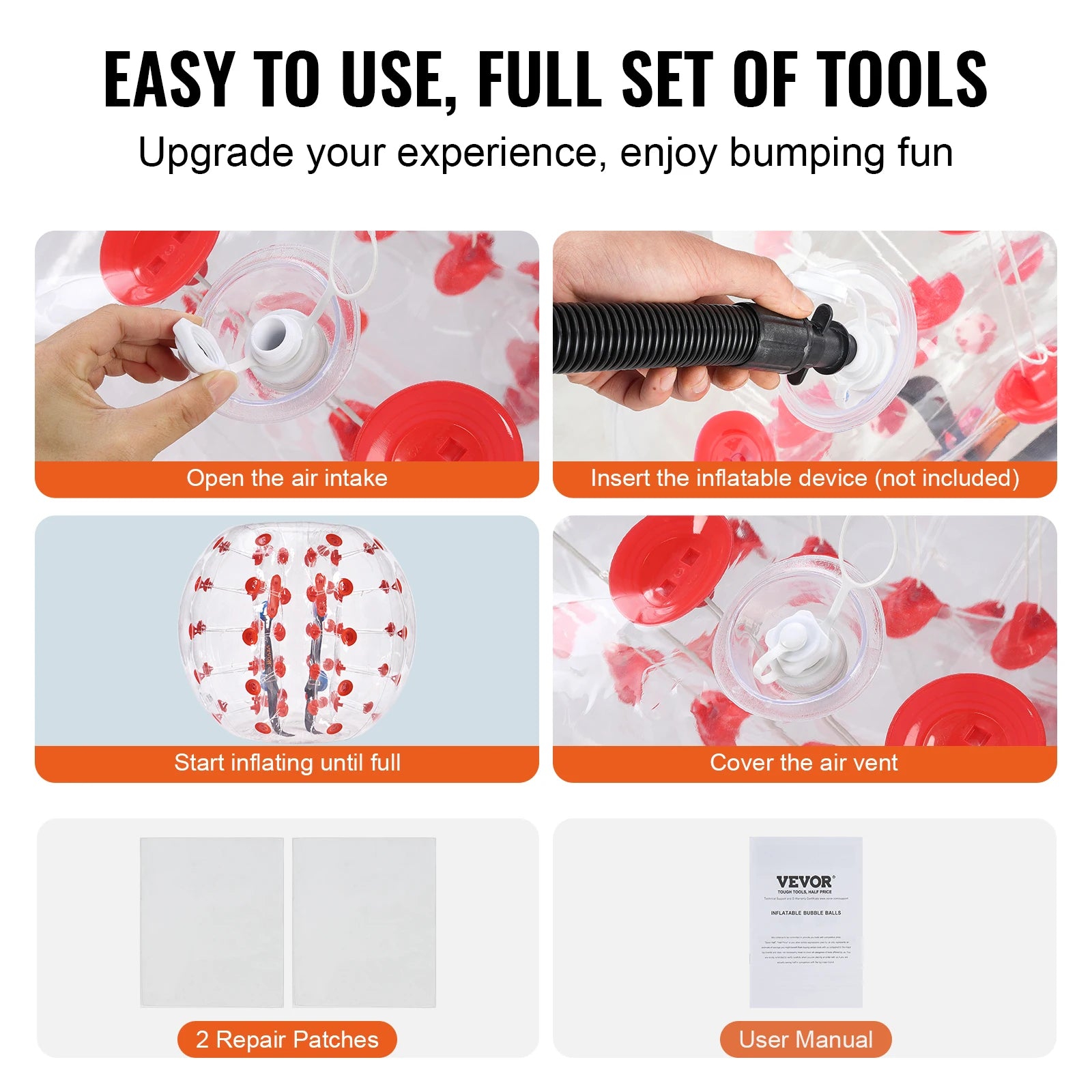 Zorb ball gonflable kit de reparation