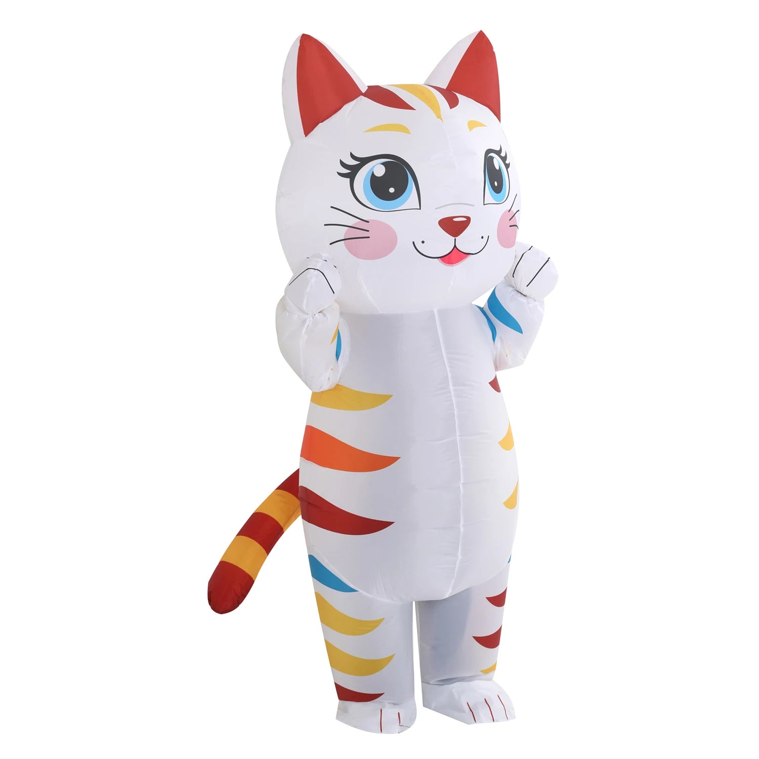 Costume gonflable chat blanc anniversaire