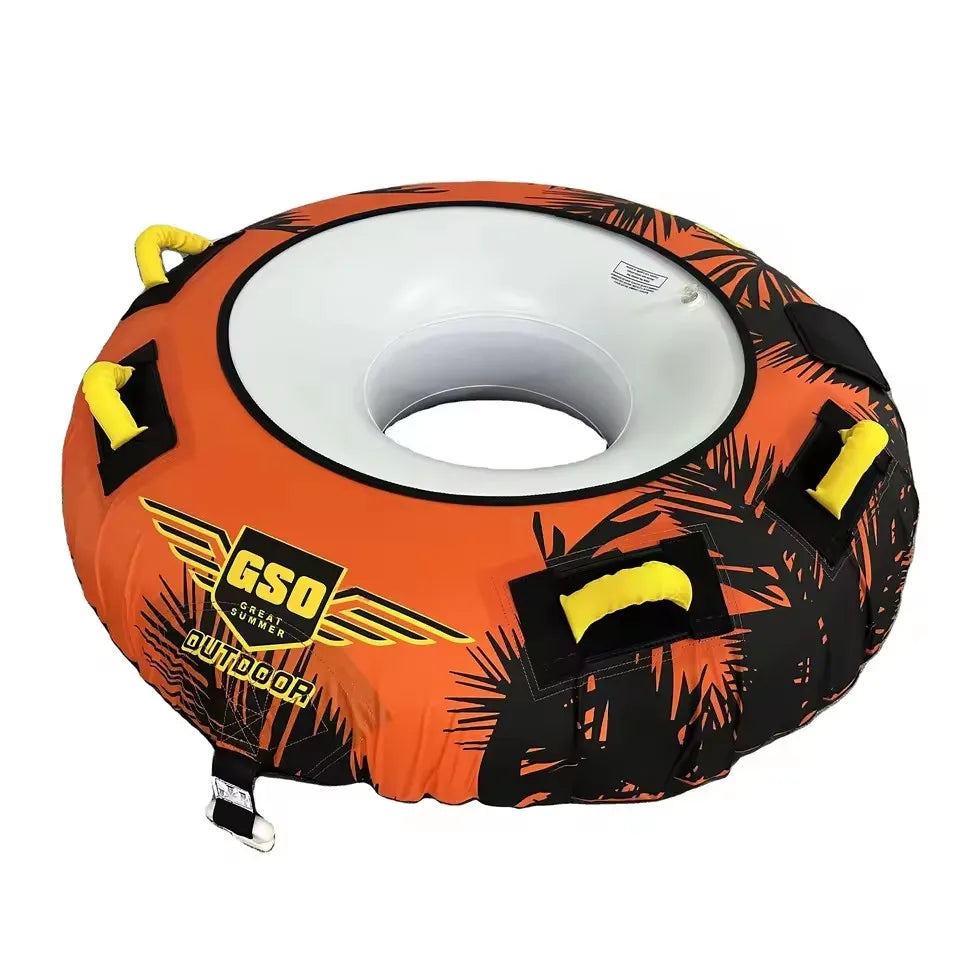 Bouée tractée gonflable donut sur l'eau