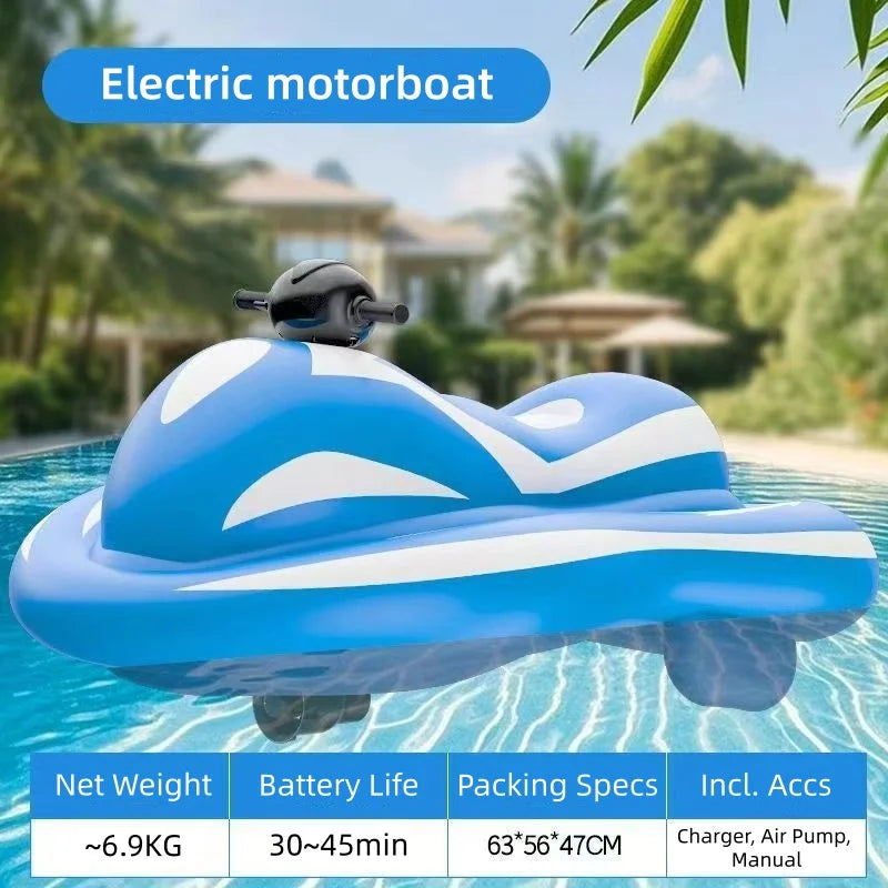 Bateau Gonflable Scooter Aquatique IPX7 dimensions et structure