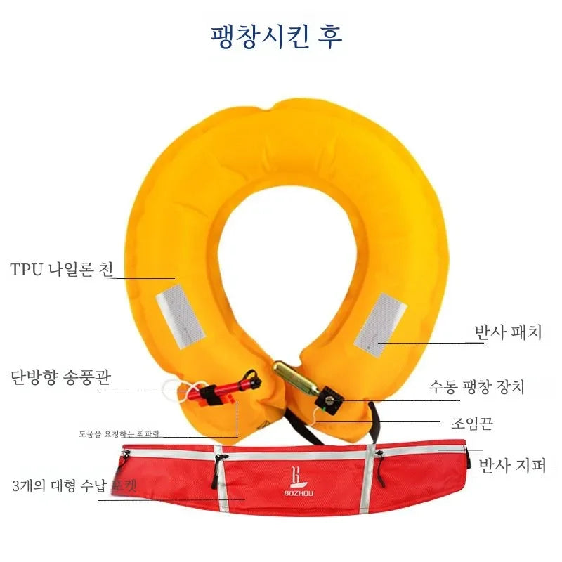 Ceinture de sauvetage gonflable en mode automatique