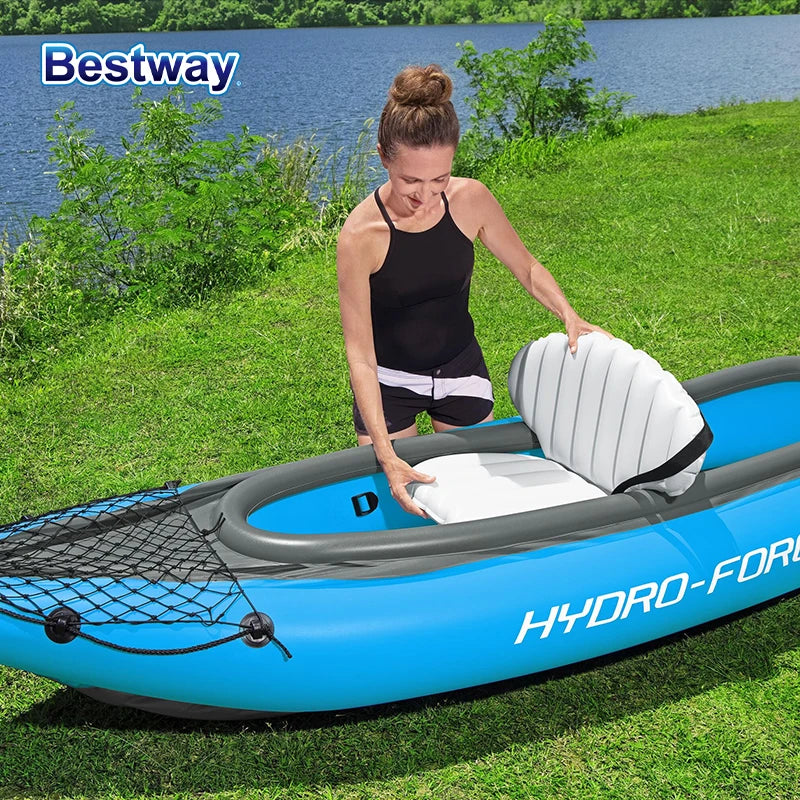Détail du PVC durable du bateau gonflable kayak duo