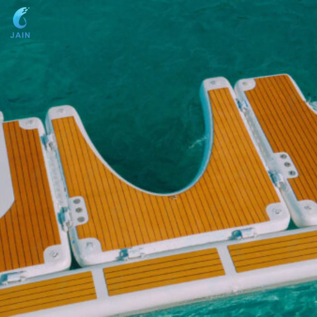 Plateforme flottante gonflable jet ski en forme de U