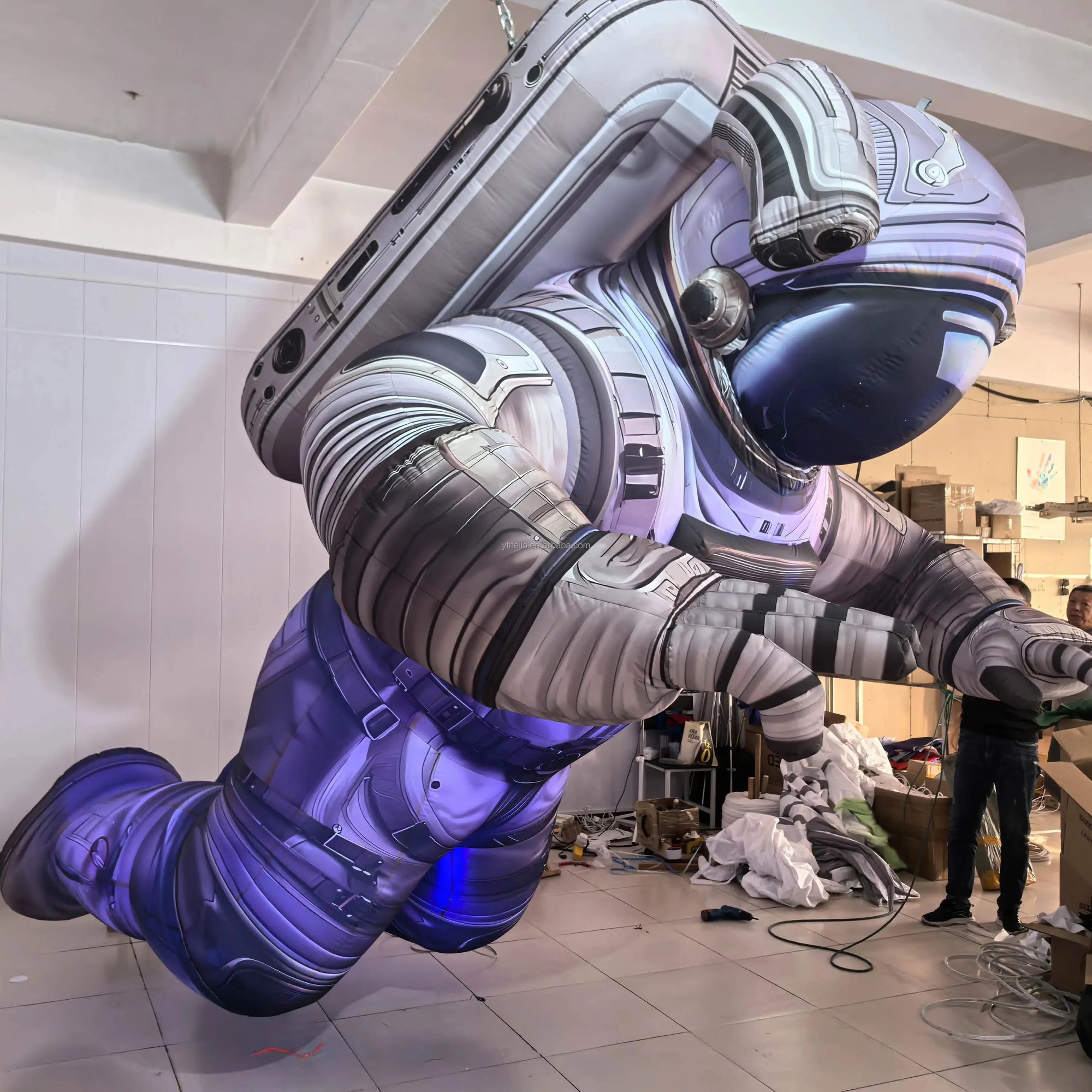 Décoration gonflable astronaute pour boîte de nuit