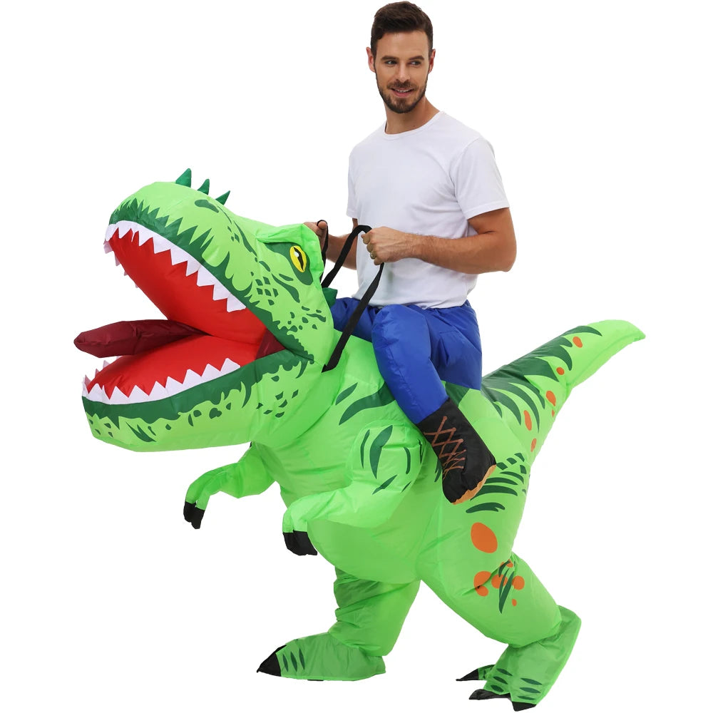 Ensemble costume gonflable T-Rex avec ventilateur USB