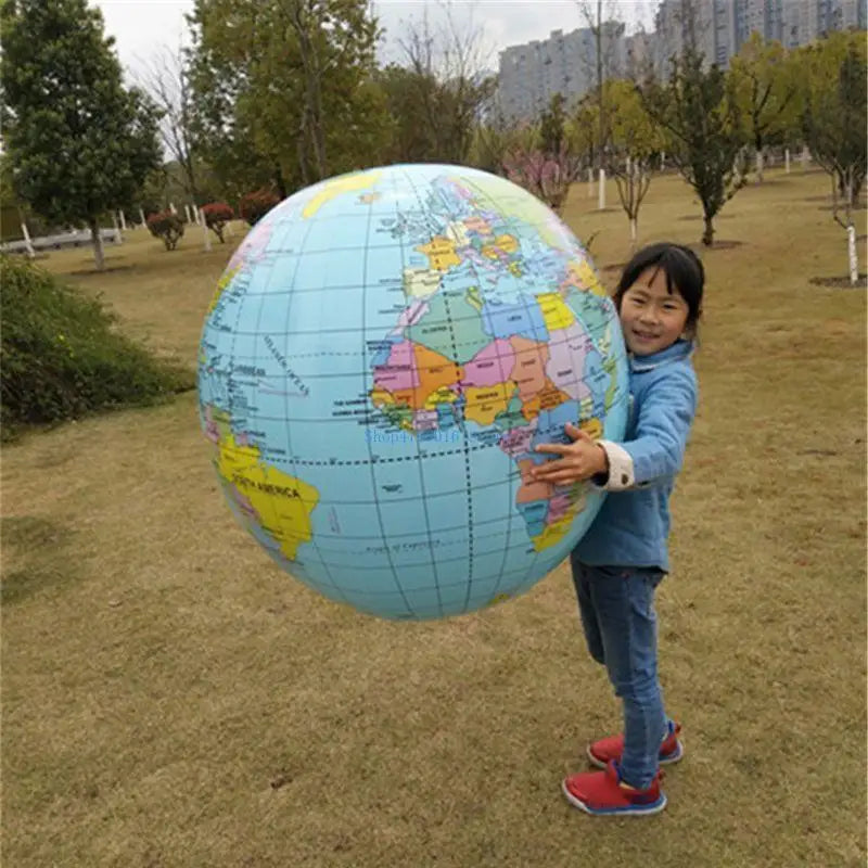 Globe gonflable vue d'ensemble 90 cm