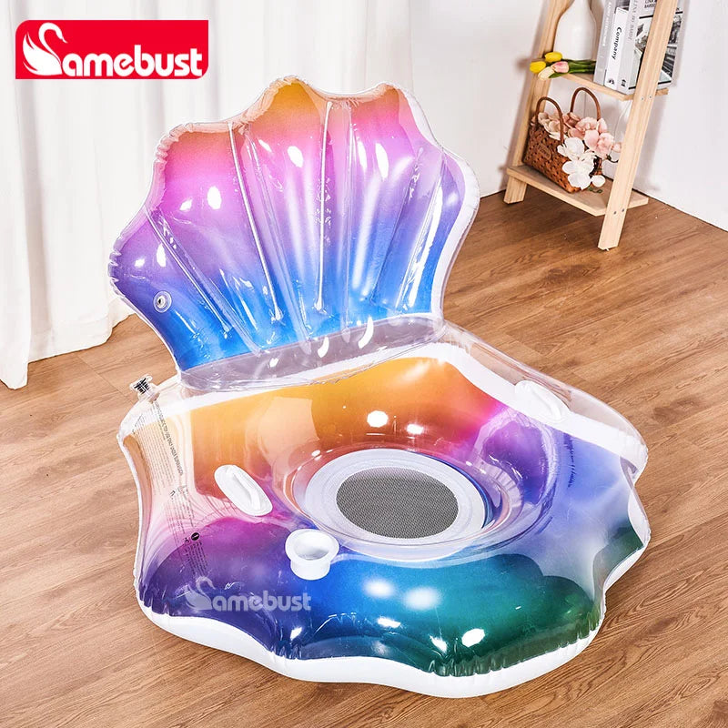 Inflatable Shell Sofa Outdoor Lounger Camping Garden