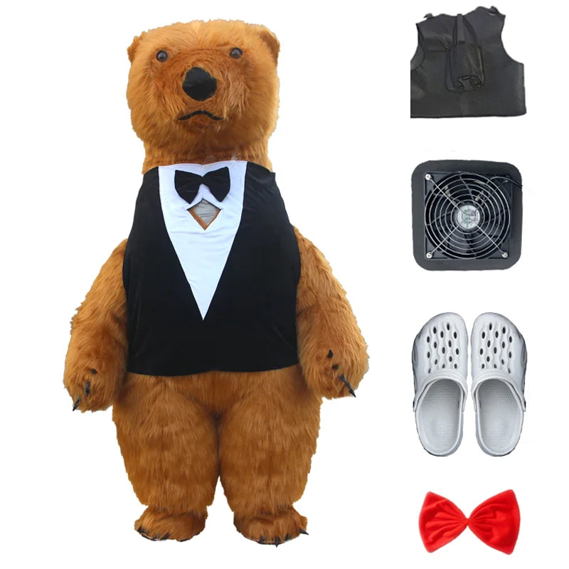 Détail du gilet du costume mascotte géante
