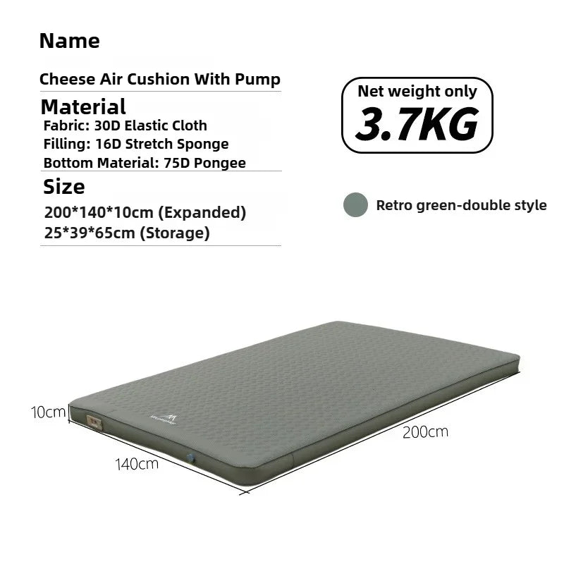 Matelas de Camping Gonflable Double Compact - vue d'ensemble