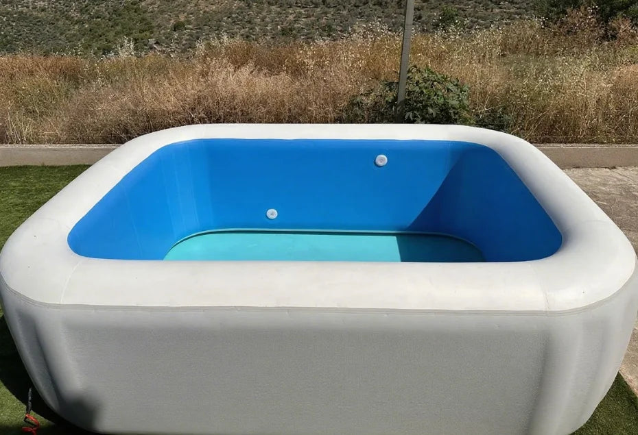 Utilisation professionnelle du bain de glace gonflable