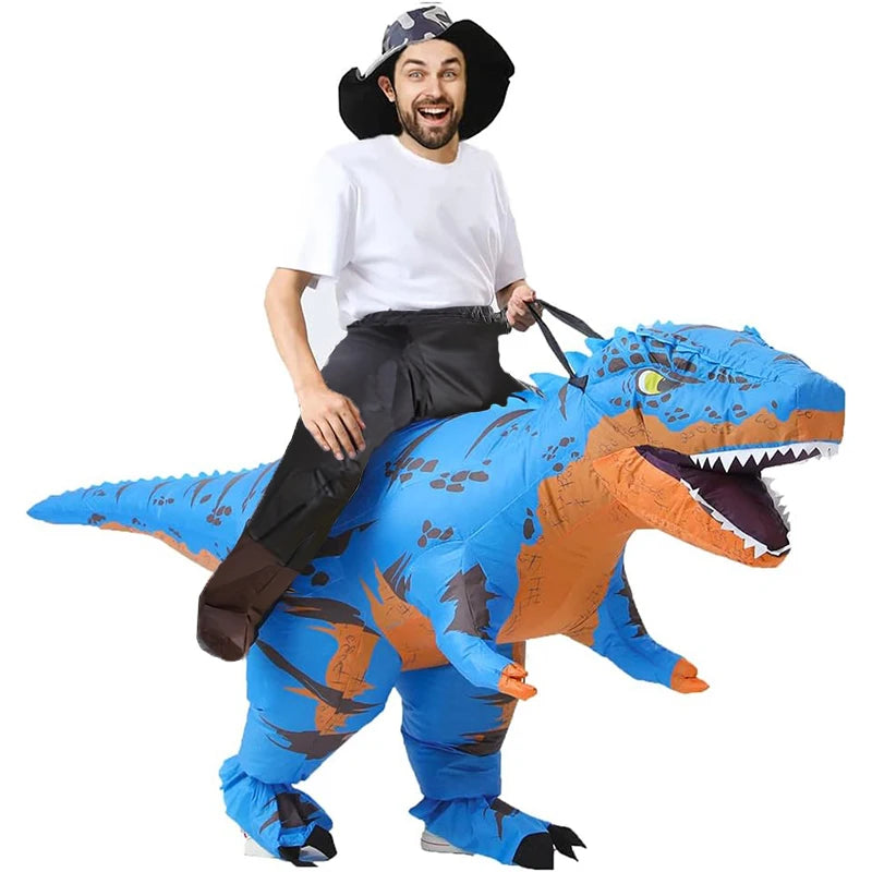 Costume gonflable dinosaure festival spectacle