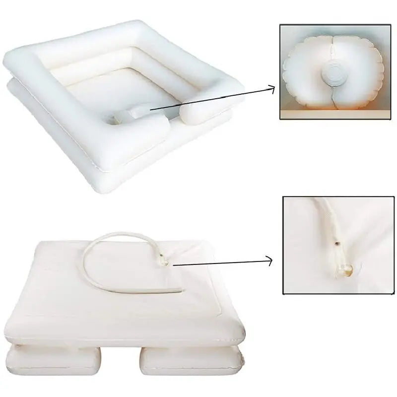 Baignoire gonflable shampoing PVC rangement compact