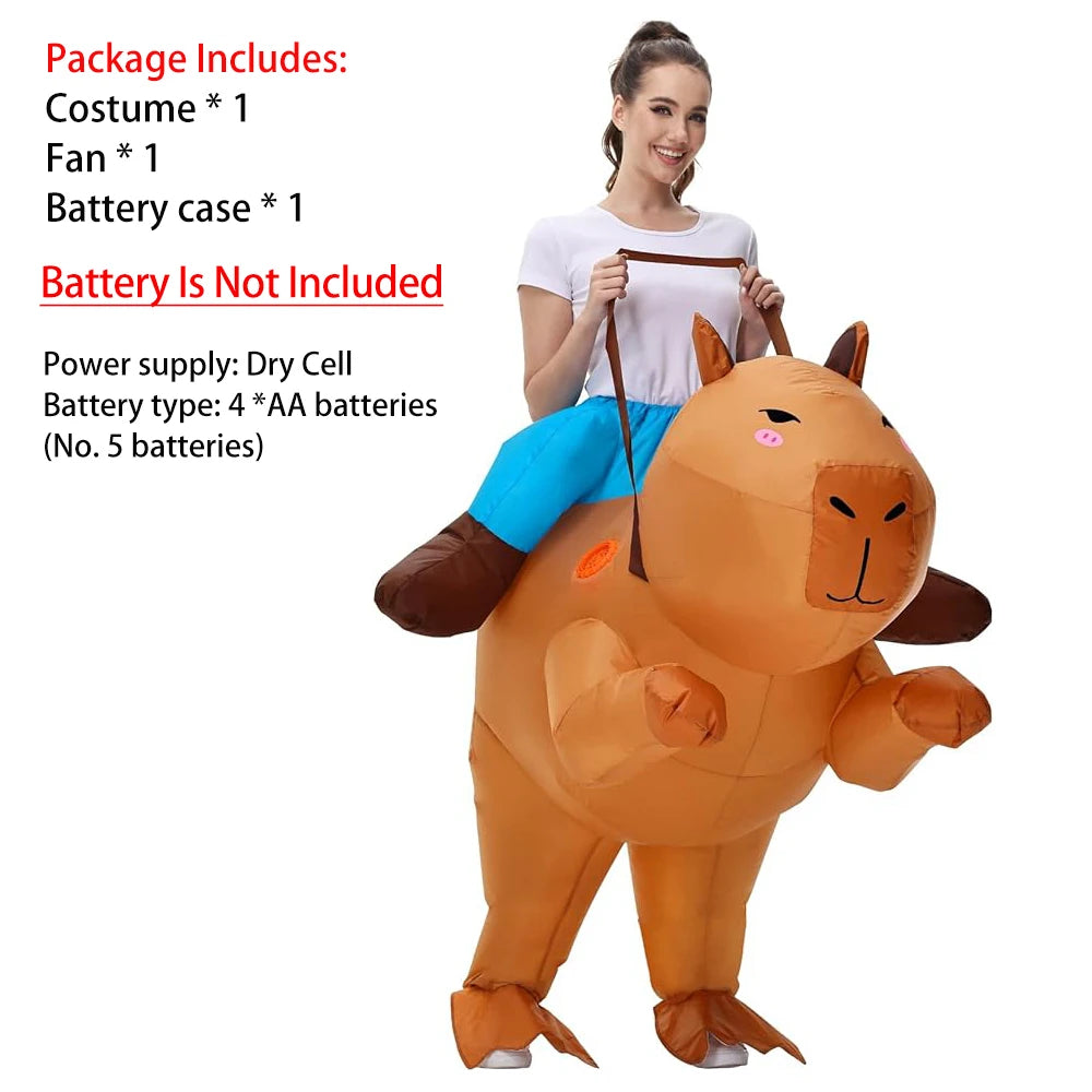 Costume gonflable capybara effet comique garanti