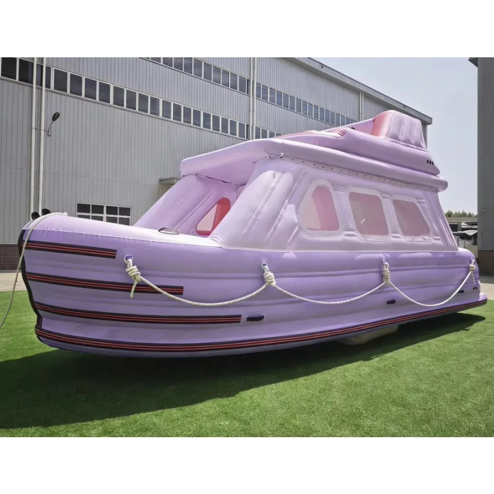 Plateforme Flottante Gonflable Fête Double Pont - en situation sur l'eau