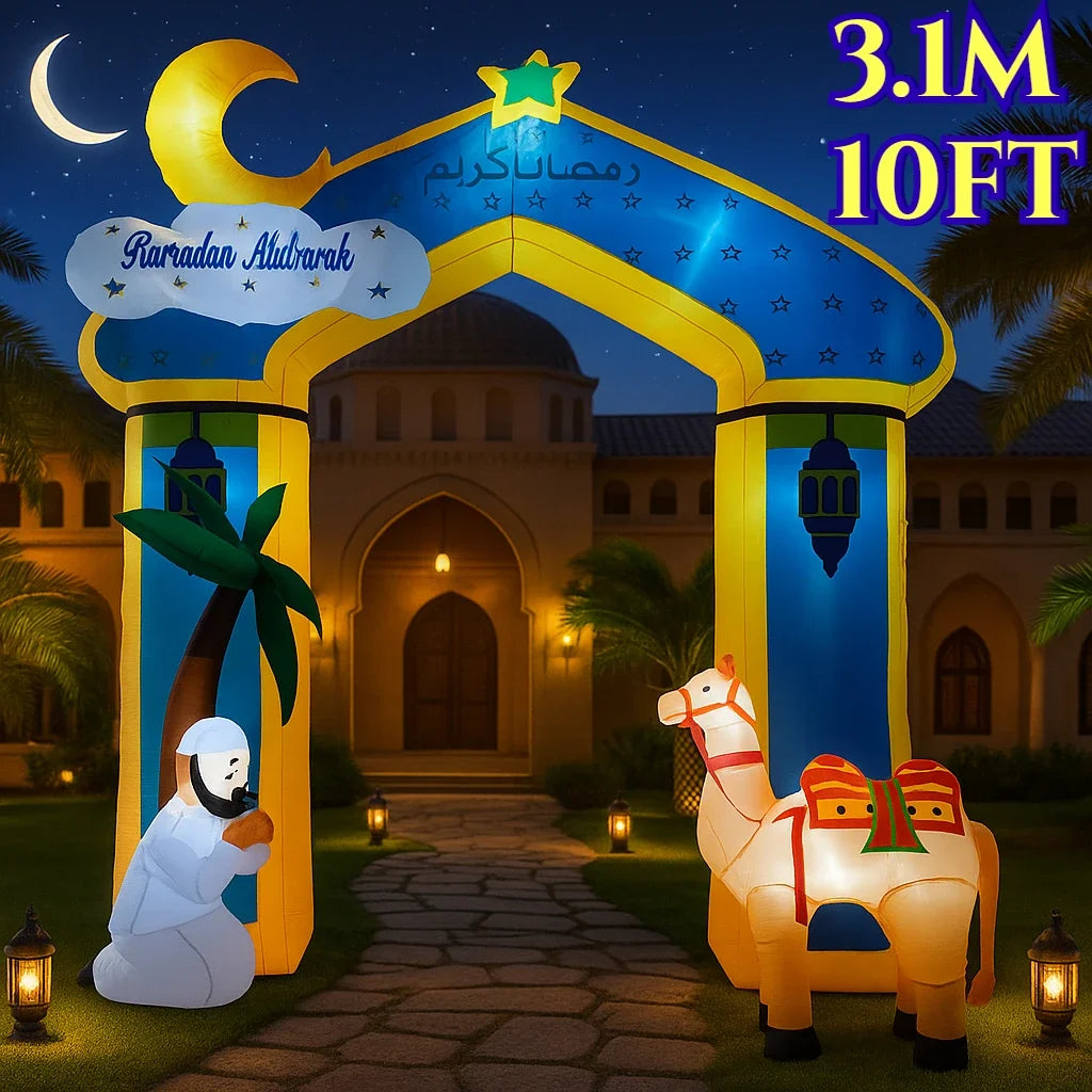 Arche lumineuse LED de la décoration gonflable Ramadan