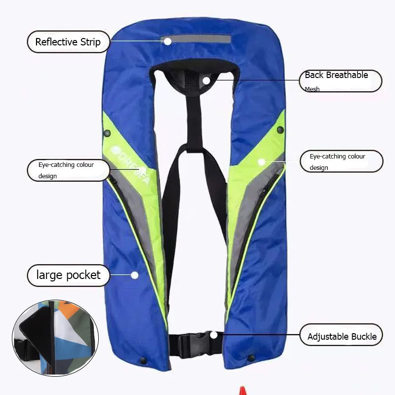 Accessoire Gonflable Gilet Pêche Kayak - détail du modèle