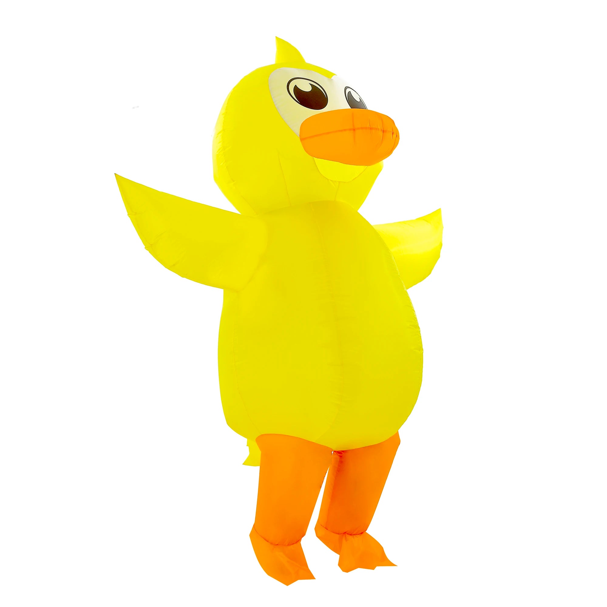 Costume gonflable canard jaune cosplay bande dessinée