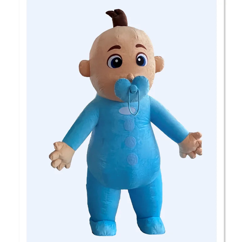 Costume Gonflable Mascotte Chien en situation d'utilisation