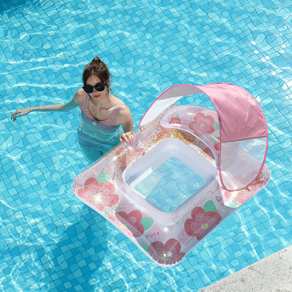 Canapé gonflable lit flottant en piscine