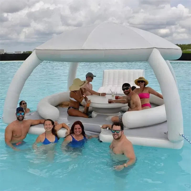 Plateforme Flottante Gonflable Yacht Ombrage - détail du matériau