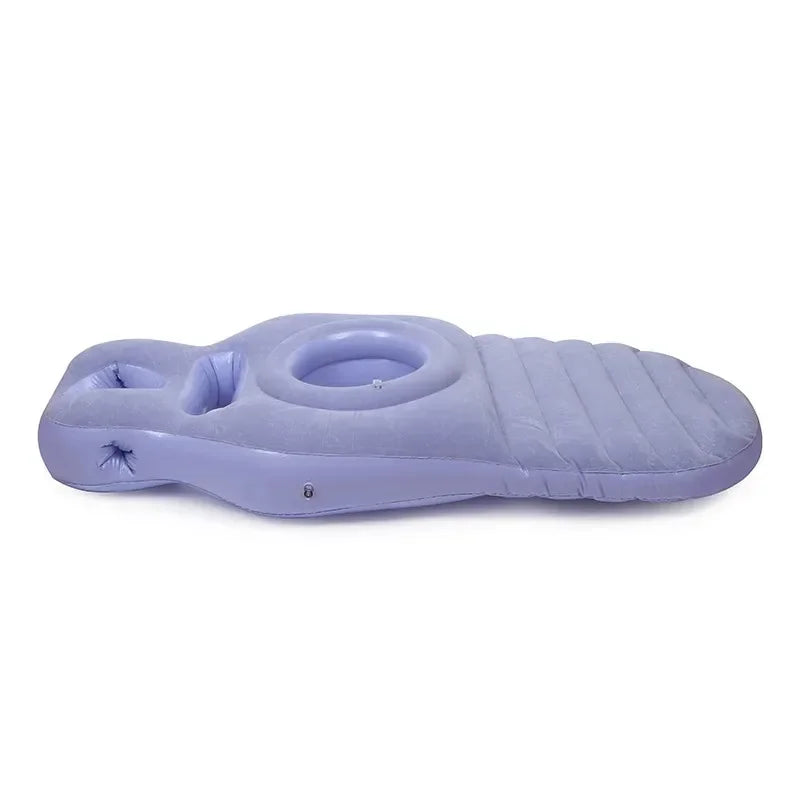 Matelas gonflable de soutien coloris bleu