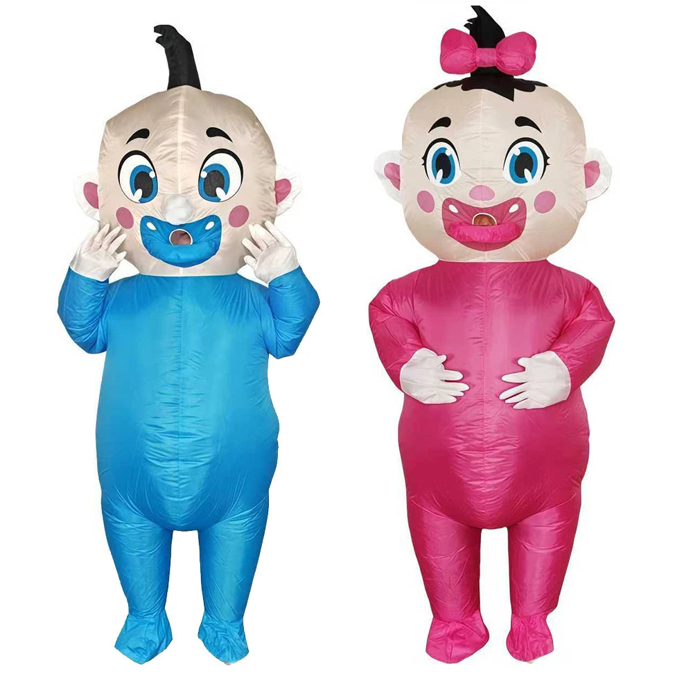Costume gonflable fête enfant vue d'ensemble