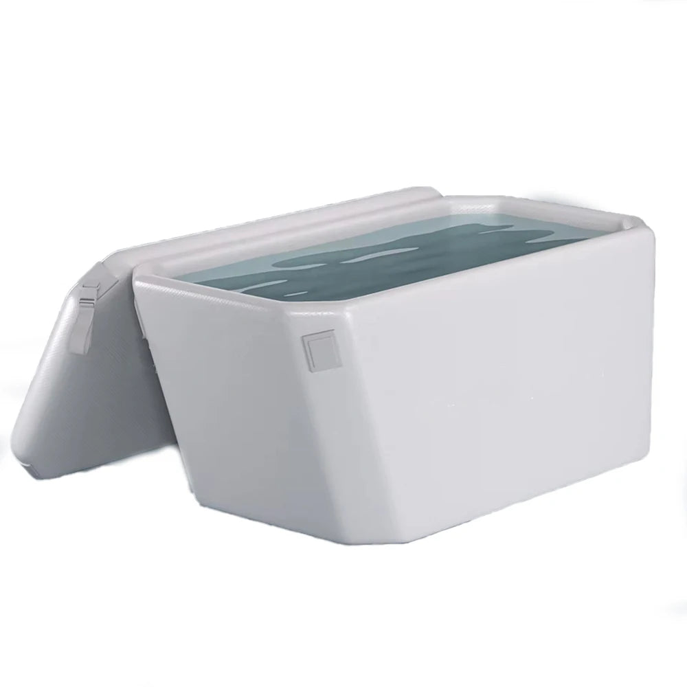 Baignoire gonflable pliée pour le rangement et le transport