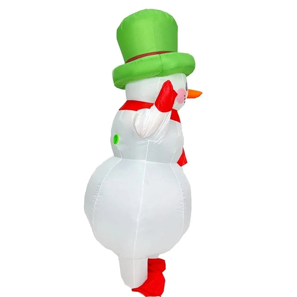 Costume gonflable festif bonhomme neige soirée