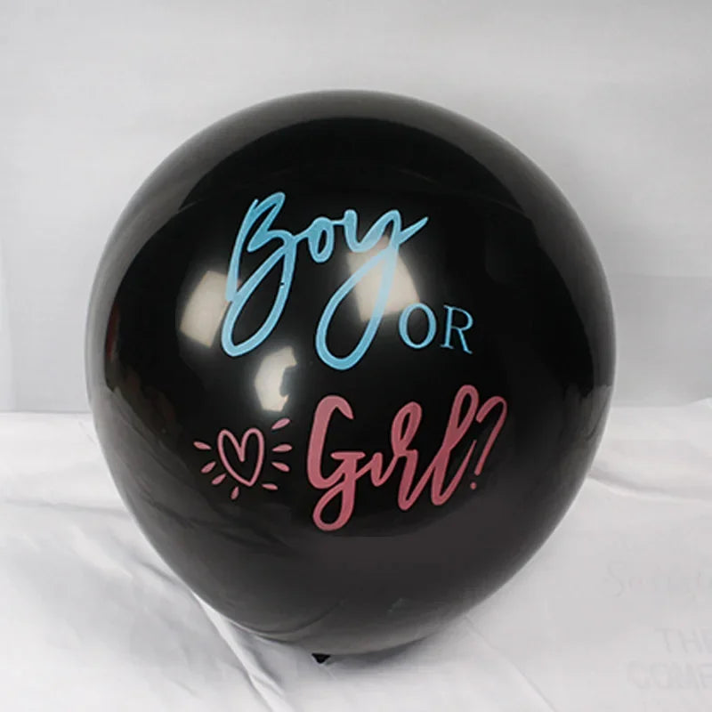 Ballon gonflable rond pour révélation du sexe de bébé