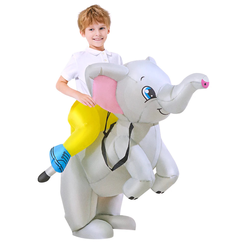 Costume gonflable dinosaure enfant carnaval