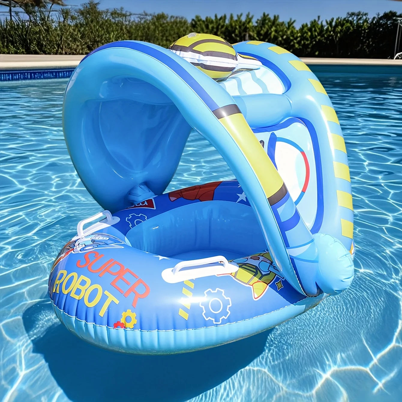 Bouée siège PVC ergonomique piscine détente