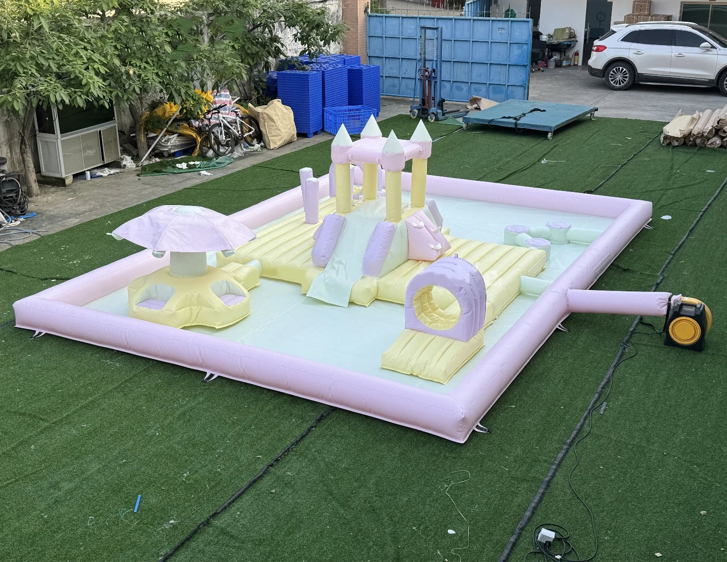 Aire de jeux gonflable professionnelle location commerciale