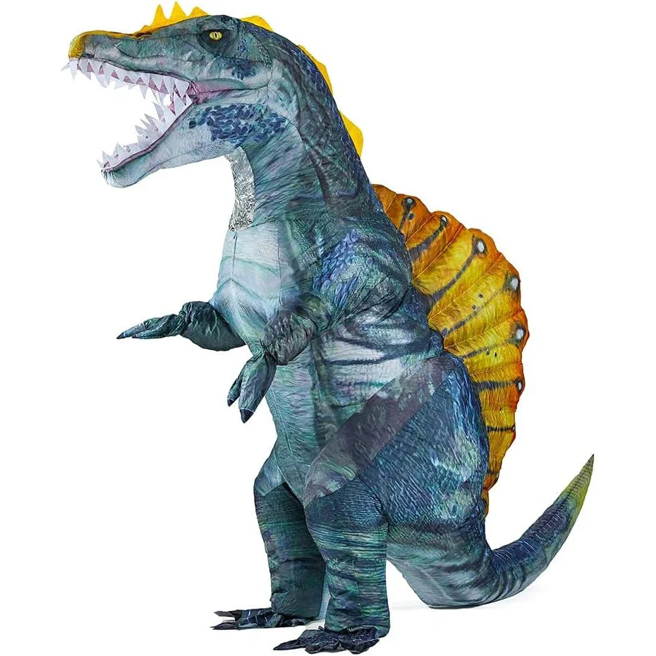 Spinosaurus gonflable porté en soirée costumée