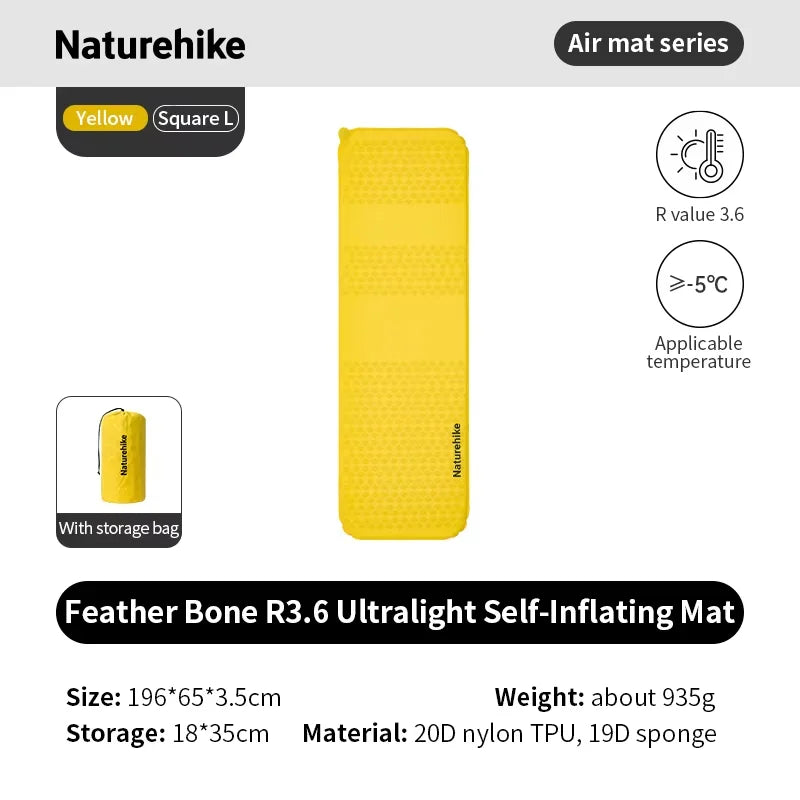 Matelas de camping gonflable auto-gonflant présentation complète