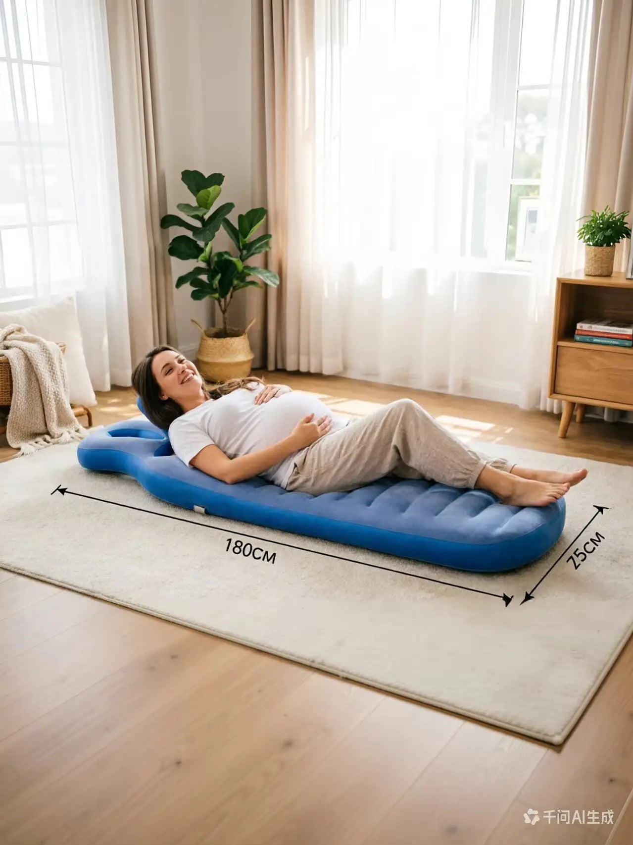 Utilisation coussin maternité gonflable pour massage prénatal