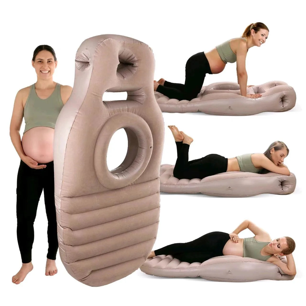 Matelas gonflable de grossesse multifonction en PVC