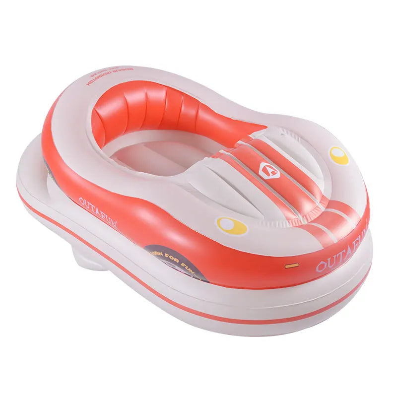Bateau Gonflable Piscine Individuel Motorisé coloris rouge