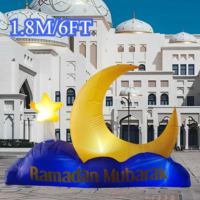 Décoration gonflable Ramadan rangée dégonflée compacte
